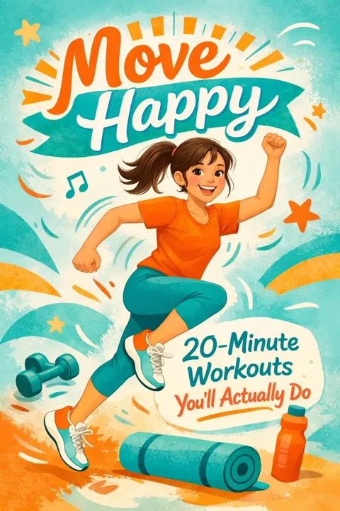 Self-help book cover Move Happy