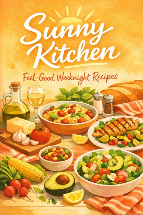 Cookbook cover Sunny Kitchen Recipe Cookbook