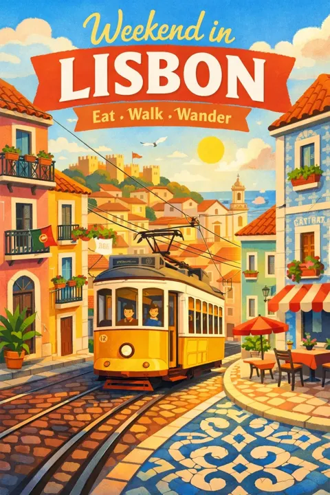 Travel guide cover Lisbon Weekend Escape